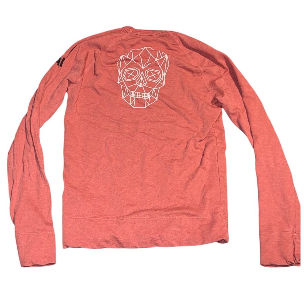 James Perse Supima Cotton Skull Graphic Pullover, Cabo Coral, Size 00, Rare